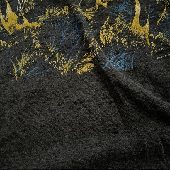 RARE Vintage 1985 Iron Maiden Live After Death Band Tour Shirt Distressed medium - Picture 3 of 9